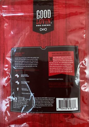 Good Lovin' by Petco Traditional Beef Bully Stick Dog Chew 2.4 oz. Count of 6 in Kuwait