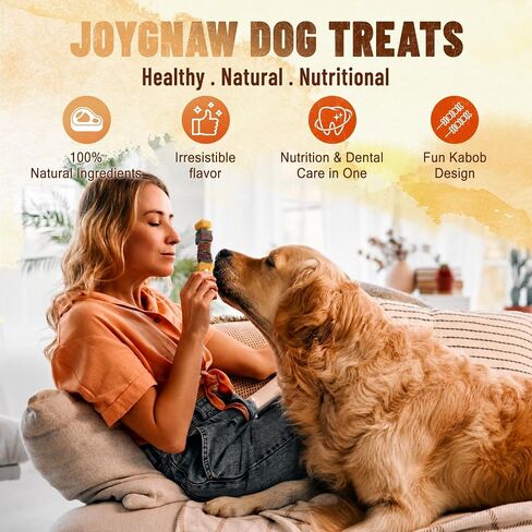 Dog Treats 5 Flavors Meat Rawhide Kabobs Long Lasting 10.6 oz in Kuwait