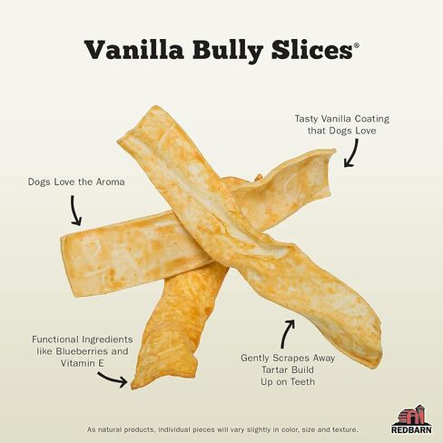 Redbarn Pet Products Bully Slices for Dogs Vanilla Natural Dental Treats 1 Bag in Kuwait