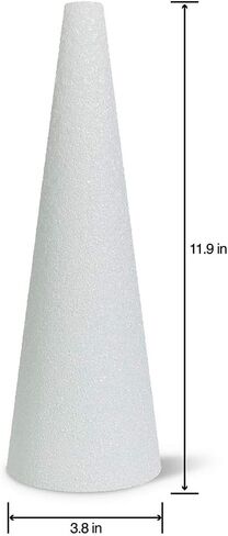 FloraCraft CraftFōM Cone 3.8 Inch x 11.9 Inch White in Kuwait