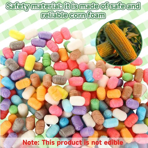 LOLYSIC 2000 Pcs Magic Foam Crafts, Arts and Crafts Magic Foam Corn Craft Kit Bulk Building Blocks Model Valentines Gifts DIY Creativity Supplies in Kuwait