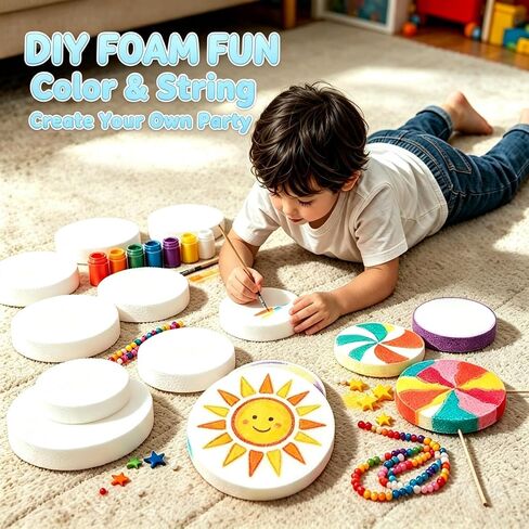 Foam Circles for Crafts 3 Inch, Polystyrene Foam Total 20 Pack in Kuwait