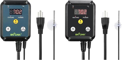 BN-LINK Digital Heating and Cooling Thermostat Controller for Reptiles, Attic Fan in Kuwait