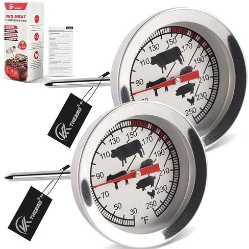 Digital Meat Thermometer Instant Read Light Blue Rotating Display IP56 in Saudi Arabia
