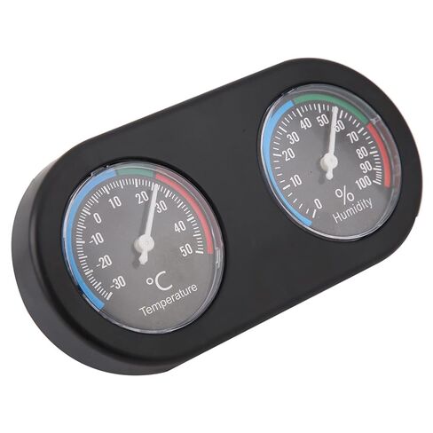 Generic Reptile Thermometer Hygrometer Reptile Tank Monitor Humidity Gauge Round Analog Meter 2 in 1 No Battery for Terrarium with Large Dial in Kuwait
