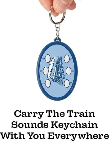 Train Noisemaker Keychain with 6 Sounds, Train Whistles, Conductor and Engine Noises, Portable Electronic Sound Maker Train Themed Sound Board For Kids With 6 Effects, Birthday Noise Maker Toy Gift in Kuwait