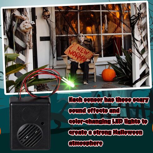 Seenelling 6 Pcs Halloween Scare Sound Sensor in Kuwait