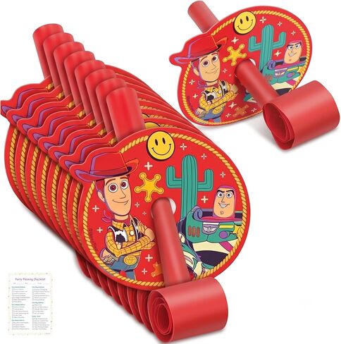Unique Toy Story Birthday Party Blowouts - 16 Pack - Toy Story Birthday Decorations, Party Favors - Officially Licensed Party Supplies in Kuwait