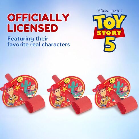 Unique Toy Story Birthday Party Blowouts - 16 Pack - Toy Story Birthday Decorations, Party Favors - Officially Licensed Party Supplies in Kuwait