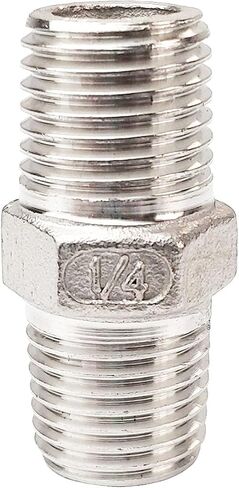 2" Male to Male Hex Nipple Threaded Pipe Fitting NPT Stainless Steel SUS304 in Kuwait