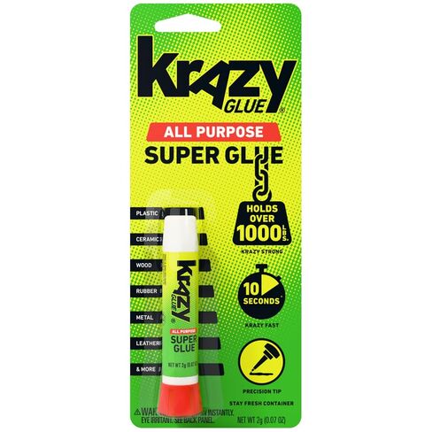 أنبوب صمغ كريزي كولو KG58548R متعدد الأغراض 0.07 أونص؛ رائع للإصلاحات المنزلية اليومية، يشكل رابطة قوية للغاية على الخشب والمطاط والزجاج والمعادن والبلاستيك والسيراميك in Kuwait