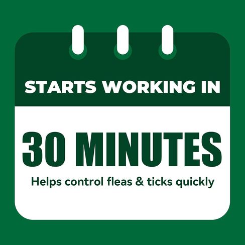 Flea and Tick Prevention for Dogs, Flea and Tick Chews for Dogs, Imidacloprid 7.5 mg Soft Chews for Small Dogs 4–22 lbs, Fast-Acting Flea Treatment, Helps Kill Fleas, Flea Eggs,Ticks & Mites, 30 Count in Saudi Arabia