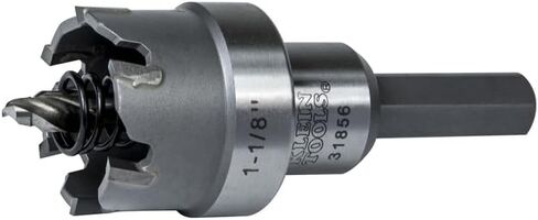 Klein Tools 31852 Heavy Duty Hole Cutter, 7/8-Inch Carbide Hole Cutter Cuts Stainless Steel, Mild Steel, Iron, Copper, Brass in Saudi Arabia