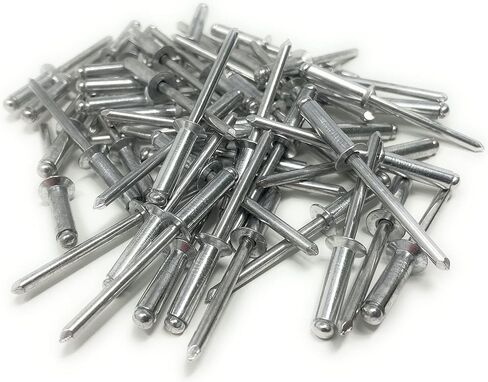Metal Magery 50 Aluminum Countersunk Head Blind Rivets Pop Rivets 3/16" x 1/2" (0.375-.500 Inch Grip Range) QTY: 50 in Kuwait