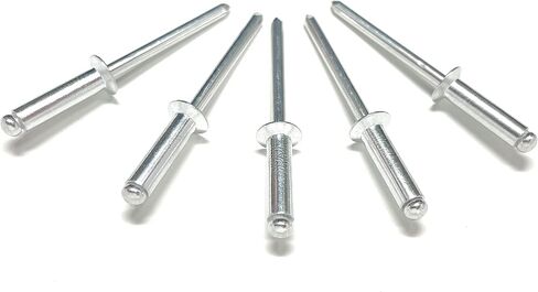Metal Magery 50 Aluminum Countersunk Head Blind Rivets Pop Rivets 3/16" x 1/2" (0.375-.500 Inch Grip Range) QTY: 50 in Kuwait