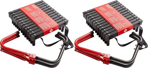 First Alert Two-Story Fire Escape Ladder, 14 Feet, Steel, Anti-Slip, Black in Kuwait