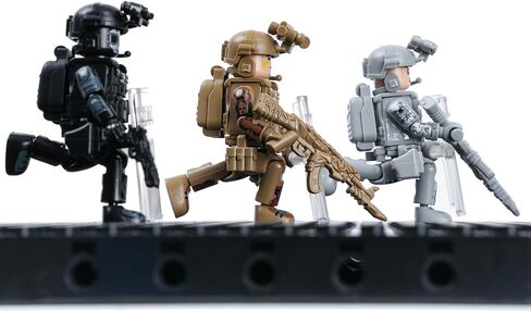 12PCS Military SWAT Building Blocks Minifigures Set, Special Forces Soldier Figures with Weapons & Armor, Army Combat Team Toys for Kids, Gift for Boys in Kuwait