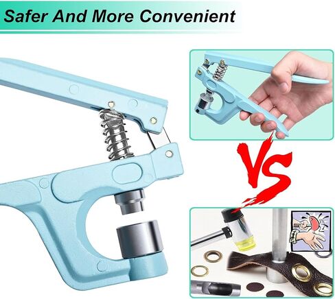 Pearl Setting Machine Kit with 700 Pcs Cream/White Pearl Beads & 700 Pcs Rust-Proof Rivets - 5 Sizes Hand Press Bead Setter Tool for DIY Clothing, Hats, Bags, Fabric Embellishment & Craft Projects in Kuwait