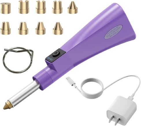 ACCUFINE Bedazzler Tool Only Self Sucking Hotfix Applicator Tool USB Purple Bedazzling Gun Only Hot Fix Tool with Suction Hot Fix Rhinestone Applicator Kit with Suction in Kuwait