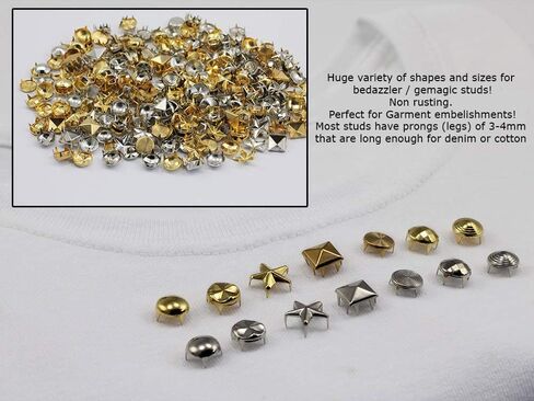 Allstarco Size 30 Silver Diamond Bedazzler Stud Refills, 100 PCS in Saudi Arabia