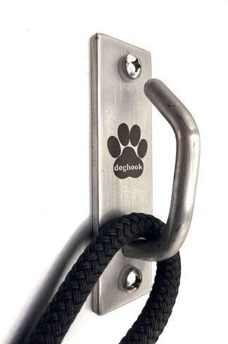 Canine Hitch- Secure Dog Leash Parking Mounted Indoor – Outdoor Wall Hook - Tie Out Stainless Steel Practical Lead Management for Home & Business, Slim Compact in Kuwait