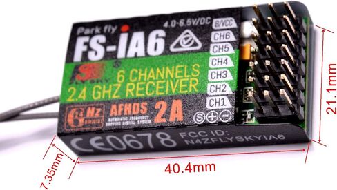 YoungRC FS-iA6 Receiver 2.4G 6CH Remote Control Receiver, Double Antenna in Kuwait