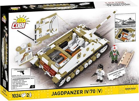 COBI Historical Collection WWII JAGDPANZER IV/70 (V) (Sd.Kfz. 162/1) Vehicle, 1024 Pieces in Kuwait