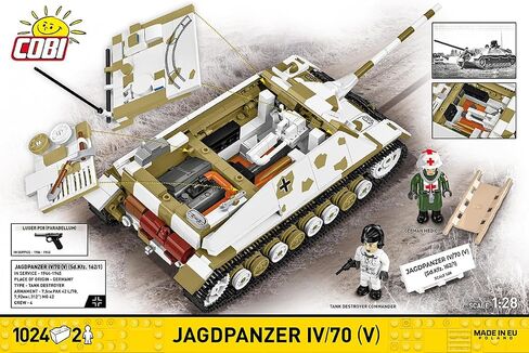 COBI Historical Collection WWII JAGDPANZER IV/70 (V) (Sd.Kfz. 162/1) Vehicle, 1024 Pieces in Kuwait