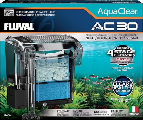 Fluval AquaClear AC30 Power Filter, for 10-30 US Gallon Aquariums in Kuwait