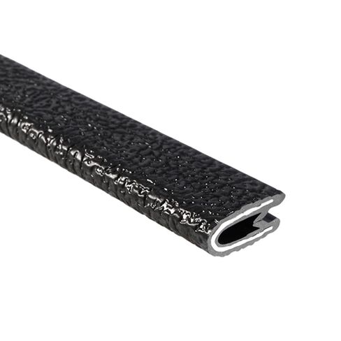 TRIM-LOK Edge Trim – Fits 1/8" Edge, 9/16" Leg Length, 100’ Length, Black, Pebble Texture – Flexible PVC Edge Protector for Sharp/Rough Surfaces, Easy to Install in Kuwait