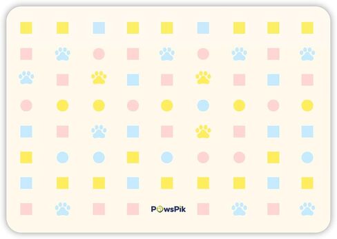Pawspik Absorbent Dog & Cat Food Mat, Non-Slip Bowl Mat, Small, Black in Kuwait
