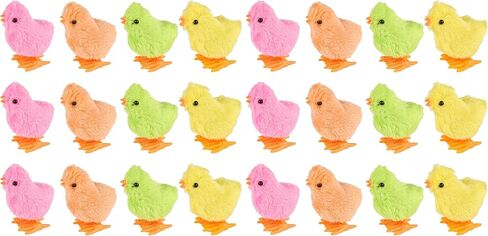3 otters Wind Up Chick Toys for Easter Basket Stuffers, 12 PCS Colorful in Kuwait