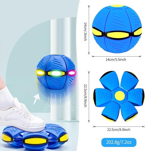 Magic Bouncing Ball, Dual Form Flying Saucer Pop Up Metaball for Kids Pets in Kuwait