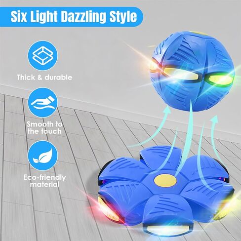 Magic Bouncing Ball, Dual Form Flying Saucer Pop Up Metaball for Kids Pets in Kuwait