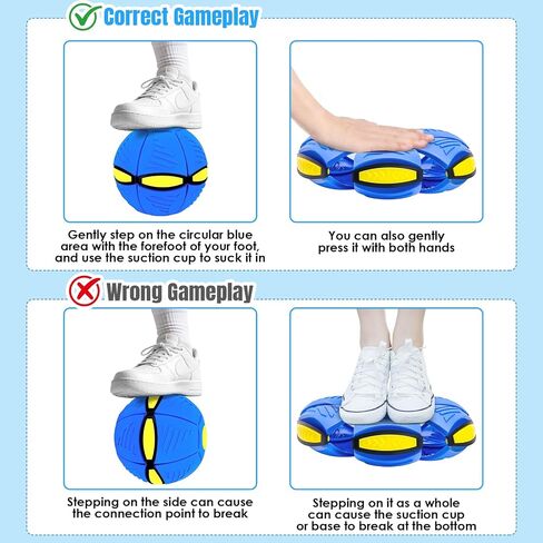 Magic Bouncing Ball, Dual Form Flying Saucer Pop Up Metaball for Kids Pets in Kuwait
