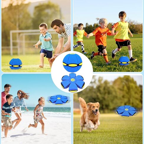 Magic Bouncing Ball, Dual Form Flying Saucer Pop Up Metaball for Kids Pets in Kuwait