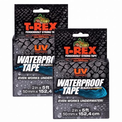 T-REX Waterproof Tape for Wet or Rough / Dirty Surfaces Including Underwater, Leaks, Hose Repair and More, Black, 1-Roll (285988) in Kuwait