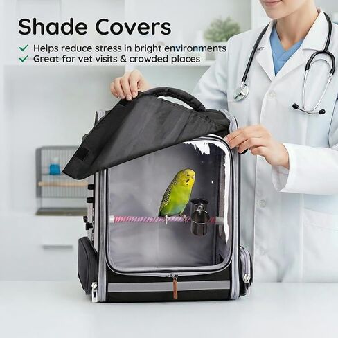 Mancro Bird Carrier Backpack for Small Birds, Cockatiel, Parrot in Kuwait