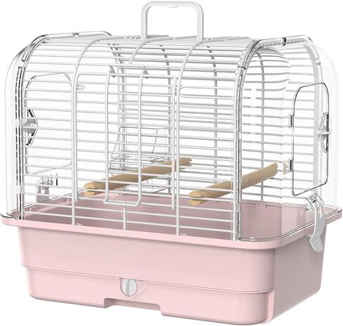 Travel Bird Carrier Cage,Parakeet Portable Cage with Feeder Cup & Standing in Kuwait