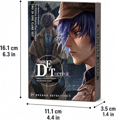 Suzaku Detective II Mystery Puzzle Game, 2 Cases, 1-2 Players, Ages 15+ in Kuwait