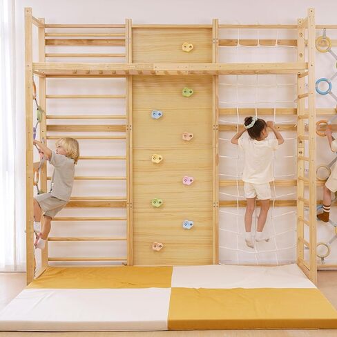 Monkey Bar Attachment – for 79 Inch Modular Walnut Swedish Ladder in Saudi Arabia