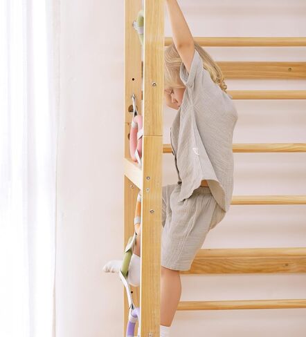 Monkey Bar Attachment – for 79 Inch Modular Walnut Swedish Ladder in Saudi Arabia