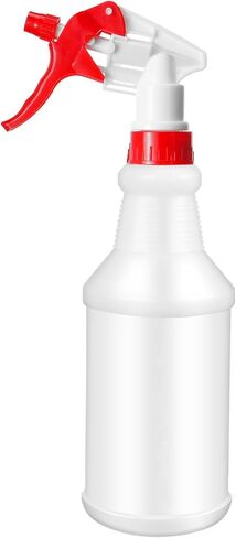 Eccliy 12 Pcs 16 Oz Plastic Spray Bottle, Empty and Reusable for Cleaning, Water, Auto Details or Bathroom and Kitchen, Commercial and Residential(Black, Green) in Kuwait