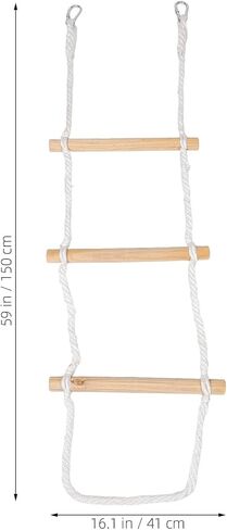PRETYZOOM Rope Ladder for Bunk Beds and Playground Hanging Rope Ladder for Kids Climbing Easy to Install Bunk Bed Accessory for Home School Dormitory Tree House Use in Kuwait