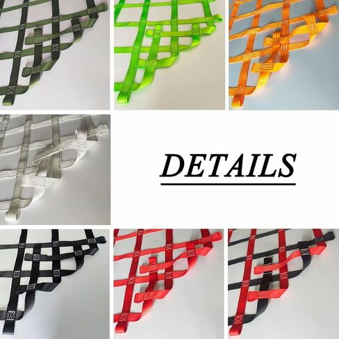 Custom Netting,Playground Rope Cargo Net Climbing Rope Ladder for Treehouse Obstacle Course Accessories Outdoor Play Webbing Kids Hammock Climbing Wall Swinging Bridge Fence,Heavy Duty in Kuwait