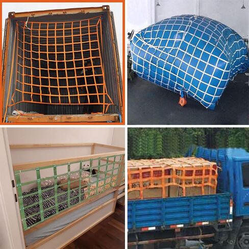 Custom Netting,Playground Rope Cargo Net Climbing Rope Ladder for Treehouse Obstacle Course Accessories Outdoor Play Webbing Kids Hammock Climbing Wall Swinging Bridge Fence,Heavy Duty in Kuwait