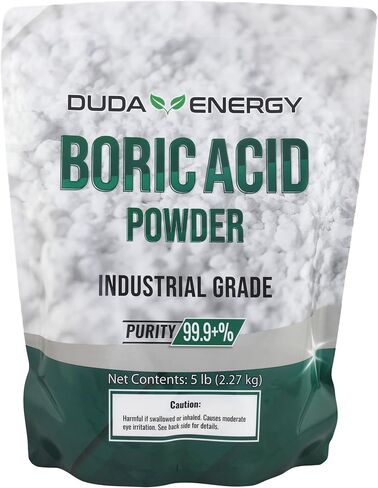 Duda Energy - borp5f borp5 Fine Powder Boric Acid H3BO3 99, 5 lb. in Kuwait