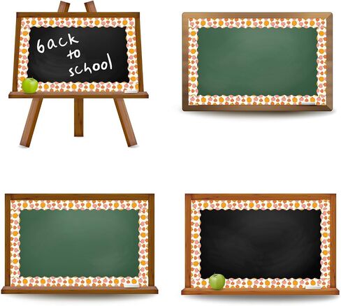 JarThenaAMCS Fall Thanksgiving Bulletin Board Border Orange Pink Pumpkin Die Cut Trim Border Roll for Autumn Thanksgiving Harvest Classroom Chalkboard Window Wall Decor in Kuwait