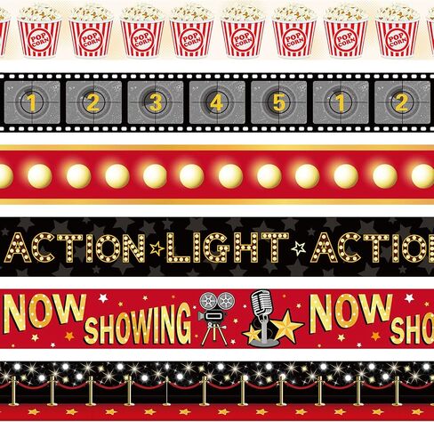 Lincia 72 Pcs 70.8 ft Movie Night Bulletin Board Border Classroom Decor in Kuwait