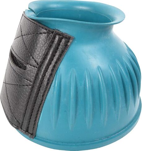 Cashel Rubber Horse Bell Boots Teal L in Kuwait